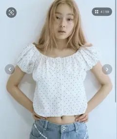 fekete 2WAY PUFF SLEEVE BLOUSE