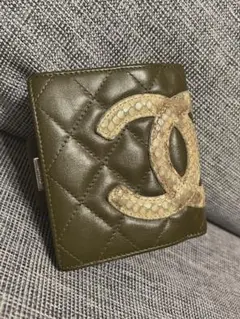 激レア‼️CHANEL マトラッセ カンボンライン カーキ パイソン