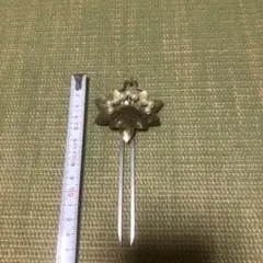 簪 金属製パール装飾 アンティーク