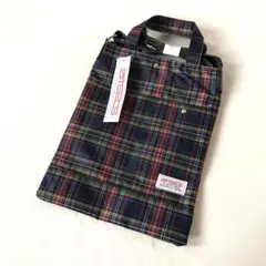 ★新品★artsacsの肩掛けもできるトートバッグ★チェック柄