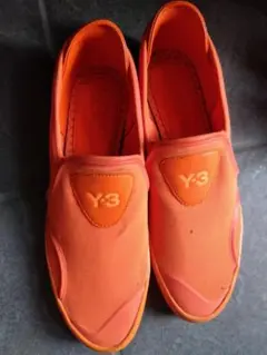 Y-3 オレンジ スリッポンスニーカー
