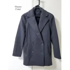 超美品♪Theory セオリー ウール チェスター コート グレー