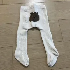 gap クマタイツ　アイボリー　0-12m