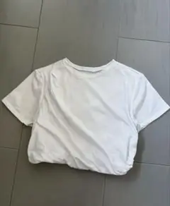 LILYBROWN ドレープクロップドTシャツ
