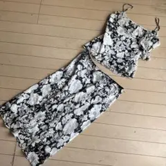 セットアップ アメリカ製 USA L XL サマードレス レディース スカート