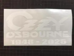 オジー・オズボーン Ozzy ロック デカール ステッカー シール 1 白