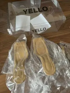 イエロー サンダル Mサイズ
