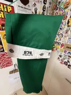 874 Original Fit グリーンワークパンツ 34