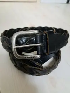 Levi's 編み込み黒ベルト