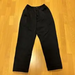 コムデギャルソン オム プリュス ポリ縮 ワイドテーパードパンツ ブラックS