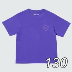 【新品】 ユニクロ×ポケモン ゲンガー 刺繍Tシャツ キッズ 130