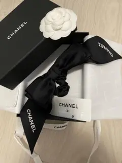 chanel リボン シュシュ バレッタ 新品未使用 レア