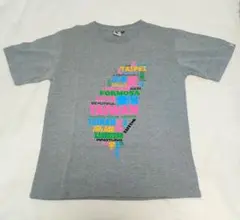 台湾 地図 Tシャツ グレー
