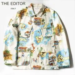 【美品】THE EDITOR ザエディター アロハ ジャケット 48(L) RU