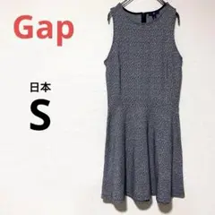 【Gap】 ノースリーブミニワンピース 袖なし　総柄　フォーマル　カジュアル