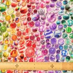 生地 ７５　ビー玉 カラフル USAコットン