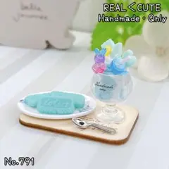 パフェ＆クッキーセット ミニチュアスイーツ フェイクフード 791