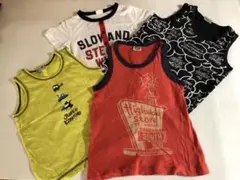 ノースリーブタンクトップ4枚セット 130cm