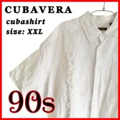 90s CUBAVERA キューバシャツ　 サイズXXL