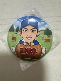 達逹孝太 缶バッジ ガチャガチャ エスコン 北海道日本ハムファイターズ 肉祭り