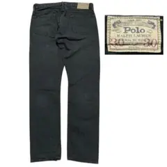 【訳あり品】ラルフローレン　SULLIVAN SLIM　ブラックデニムパンツ