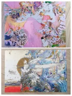 天野喜孝 冒険飛行 ファンタジーアート展 ファイナルファンタジー FF 天野喜孝 缶