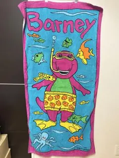 vintage バーニー Barney&Friends ビーチタオル