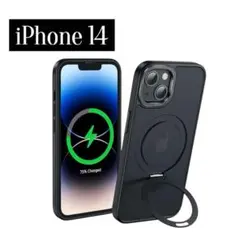 ✨新品✨ iPhone14 スマホケース ブラック リング付き アイフォン