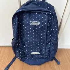 Coleman ドット柄 ネイビー リュック