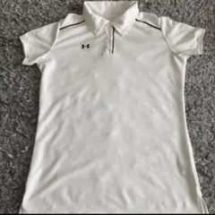 【美品】UNDER ARMOUR ポロシャツ MD ホワイト
