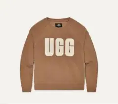 【UGG】FUZZY LOGO CREWNECK SWEATSHIRT