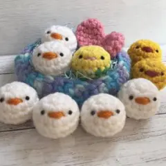 アヒルの水辺セット あみぐるみ