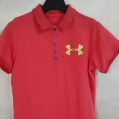 Under Armour ポロシャツ サーモンピンク 半袖 М美品