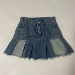 SHEIN ROMWE ダメージデニムスカート S