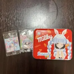 Pekora ミルキー缶シール付き