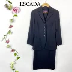 ESCADA エスカーダ フォーマル スカートスーツ セットアップ 喪服としても