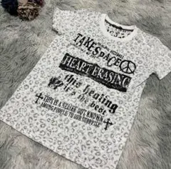 Tシャツ　ヒョウ柄　Mサイズ　半袖