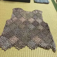 手編みのベスト