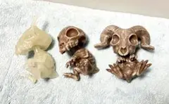 でぇもんず　ガチャ　フィギュア　マスコット　3点セット