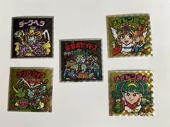 ロッテ　ヘッドだらけのビックリマンチョコ 悪魔vs天使シール　5枚　まとめ売り