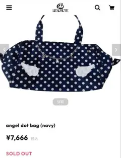 litalmute angel dot bag (navy)ウィッシュコアバッグ