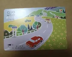 QUOカード 使用済み 5000円 セブンイレブンデザイン