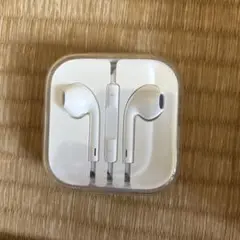 Apple イヤフォン ホワイト ケース付き ジャック