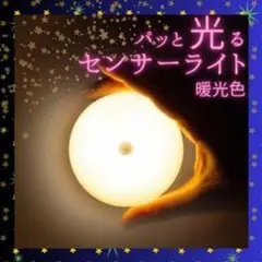 暖光色 センサーライト 球形