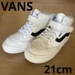 VANS ハイカットスニーカー ホワイト/ブラック　21cm