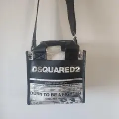 【値下げ対応可能‼️】 DSQUARED2 ショルダーバッグ ミニバッグ 【新品】 DSQUARED2 ディースクエアード 23SS ミニ ロゴ クロス レザー