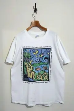 【90S】 Human-i-Tees アートT シングルステッチ アメリカ製