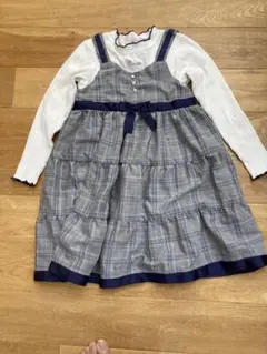 axes femme kids チェック柄ワンピース、数回使用しました。