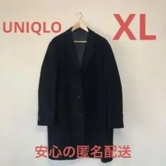 ウールカシミヤチェスターコート XL ブラック 黒