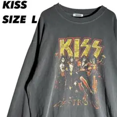 KISS ロンT L キッスロングTシャツ L バンドTシャツ バンT古着